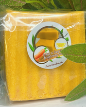 Load image into Gallery viewer, XL Organic Lemon & Carrot Soap Bar